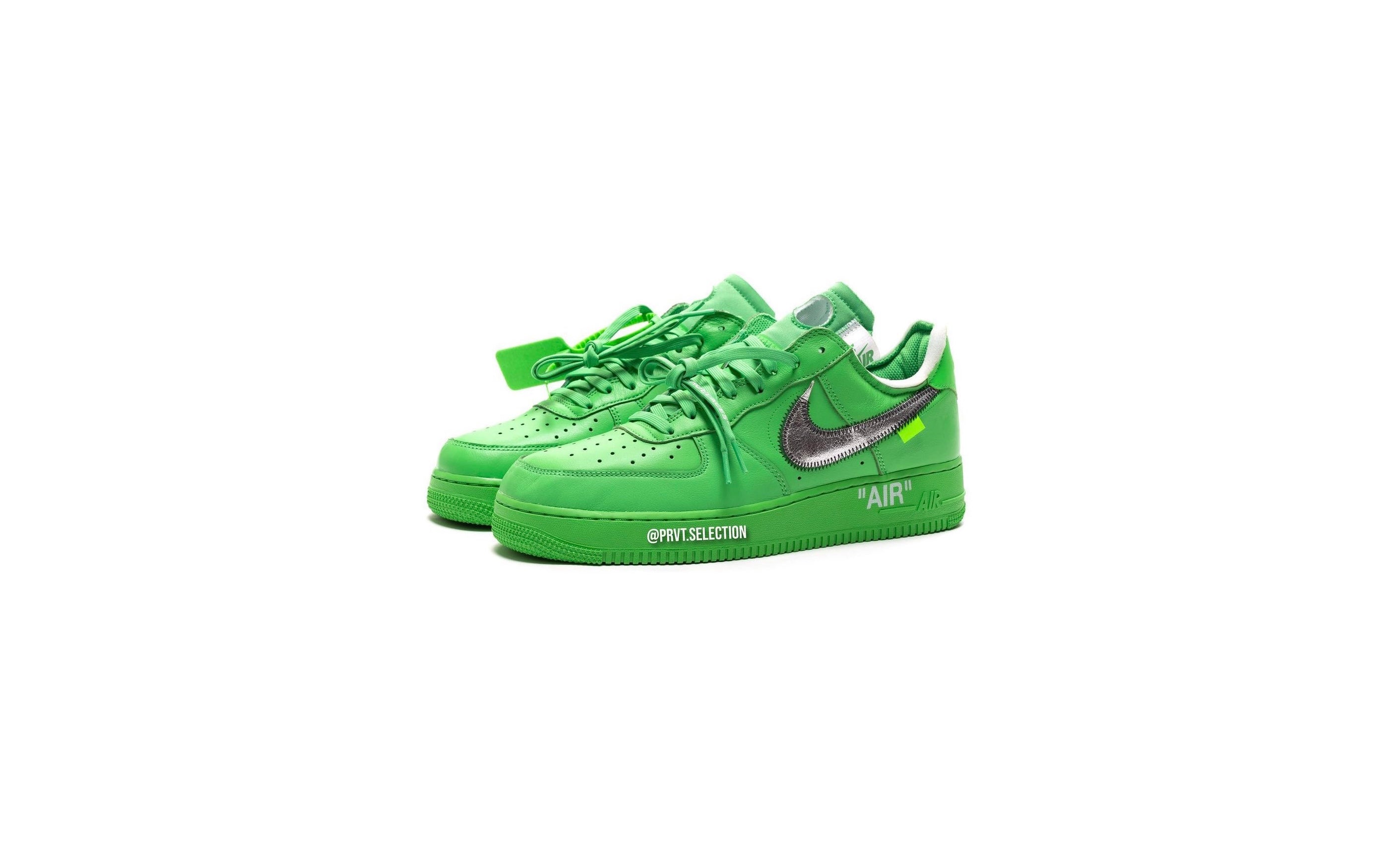 IetpShops  Louis Vuitton x Nike Air Force 1 Low Green Suede
