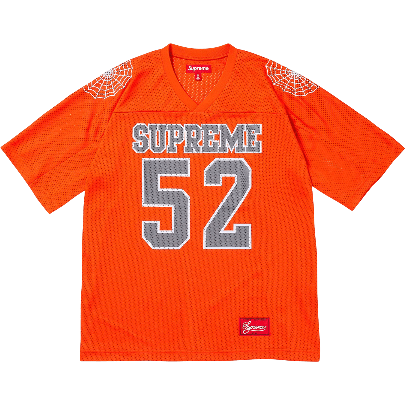 Supreme Spiderweb Football Jersey 'Orange' — Kick Game