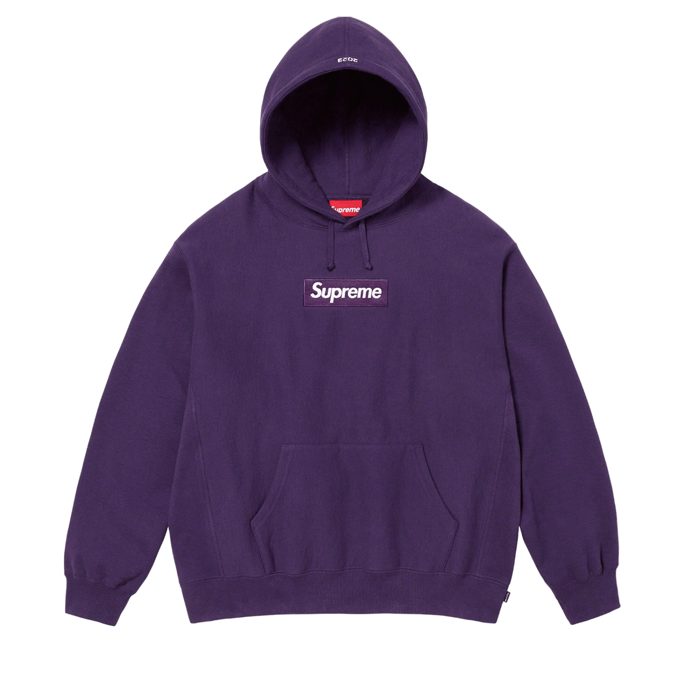 Supreme Box Logo Hoodie FW23 Dark Purple Kick Game