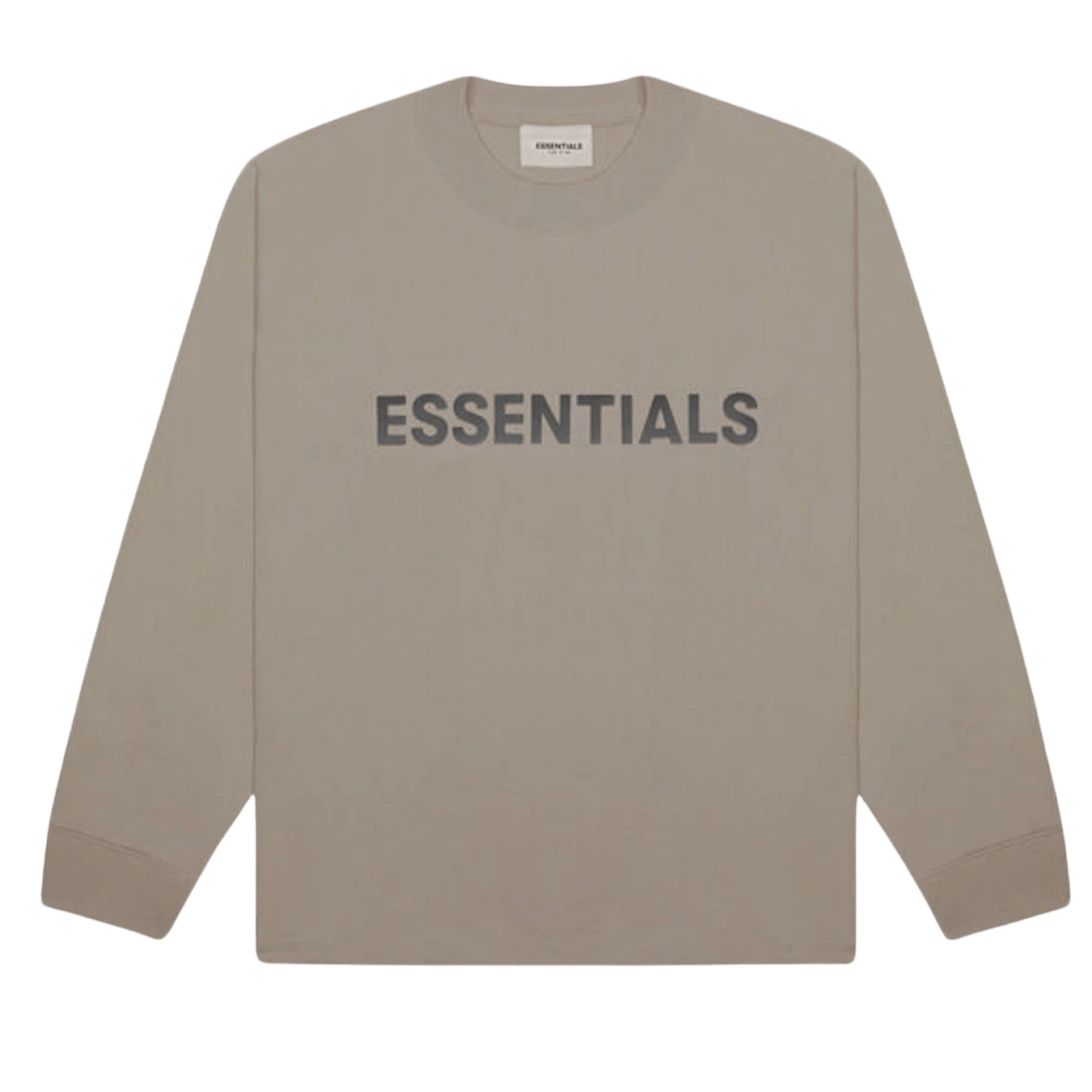 Fear of God Essentials Long-Sleeve Tee 'Taupe' — Kick Game