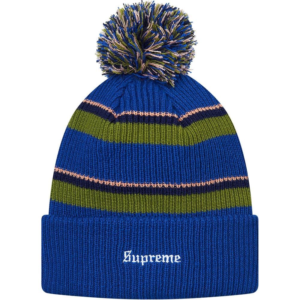 Supreme Big Stripe Beanie - Blue — RvceShops - nike air zoom