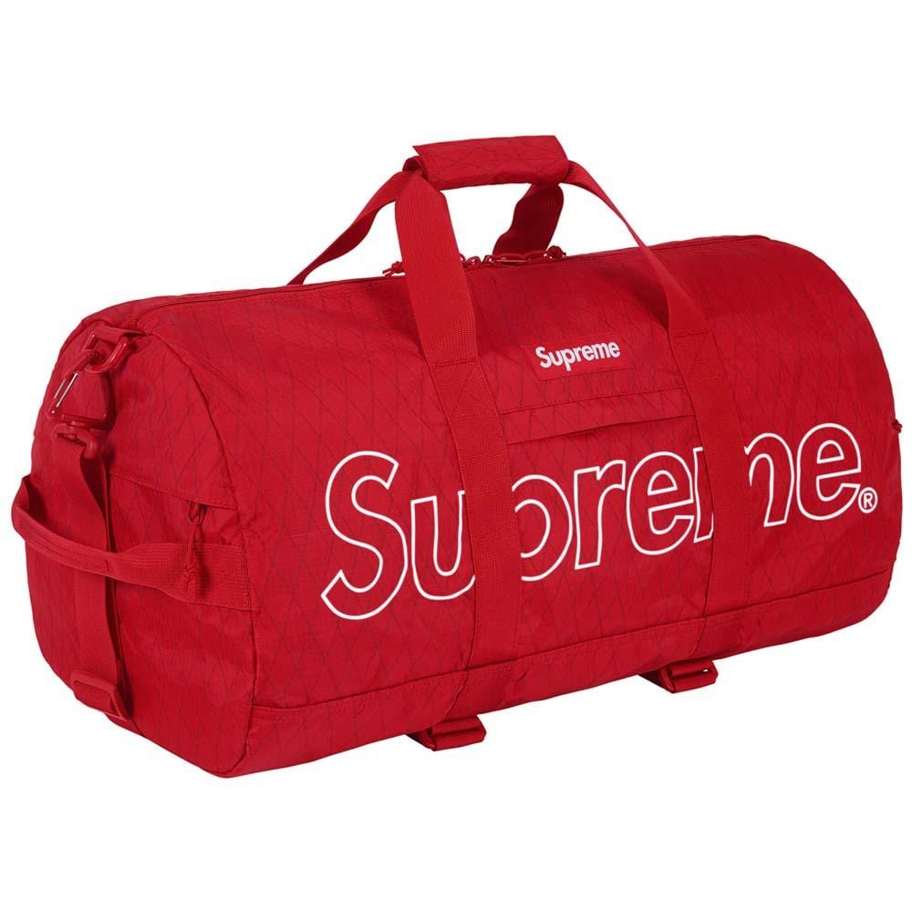 Supreme red duffle on sale