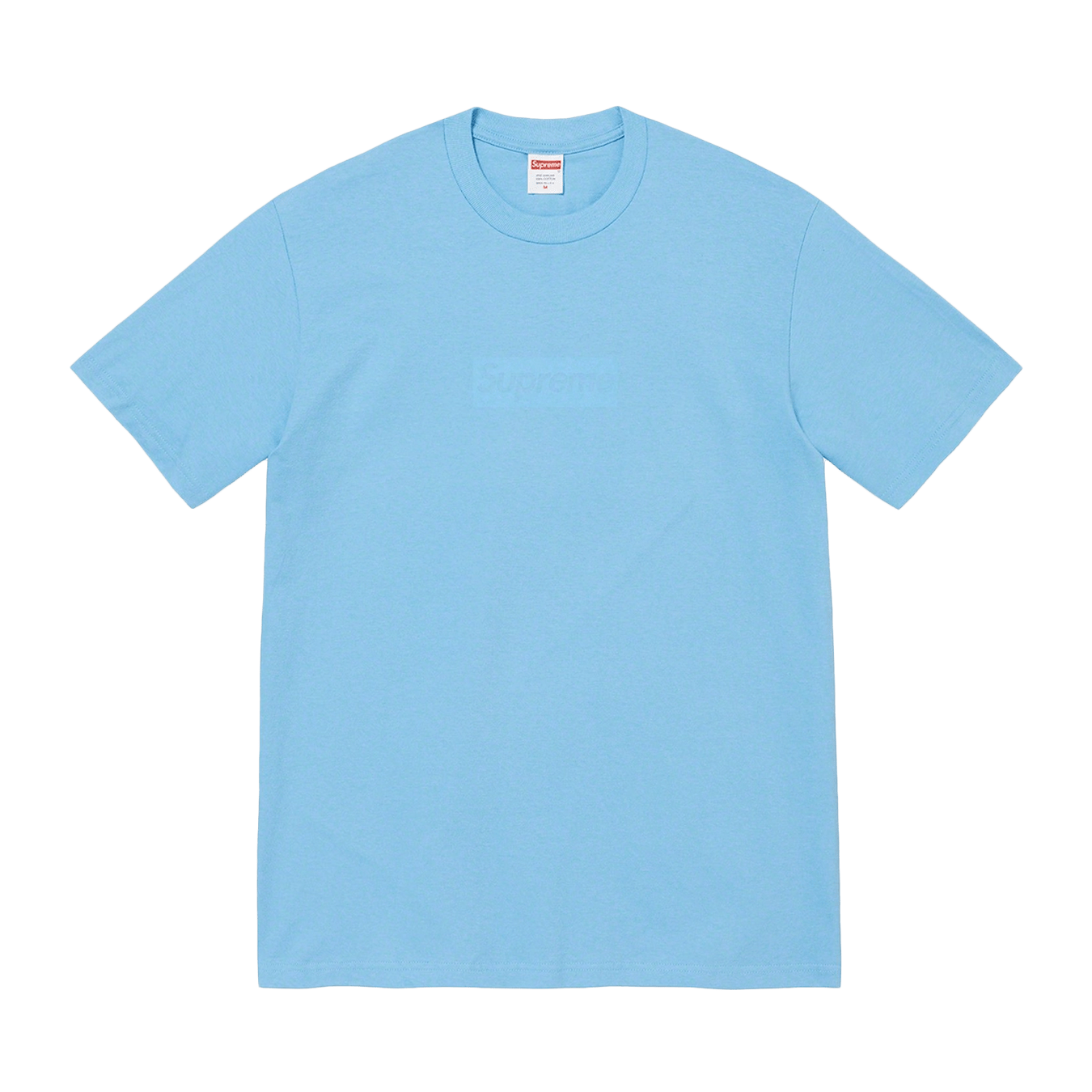 2003 Supreme Sky Blue Tonal Box Logo Tee