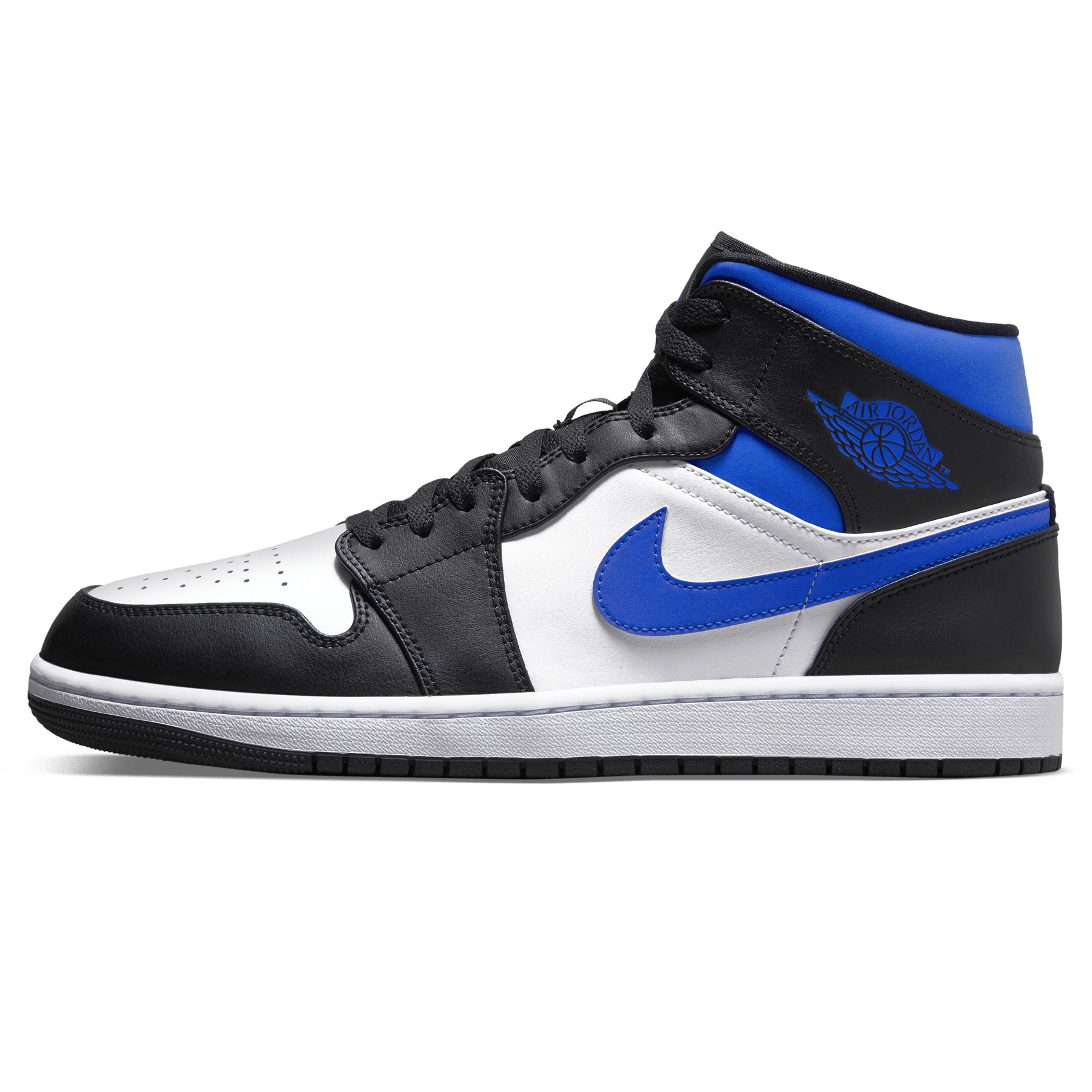 Royal blue and shop white jordan 1