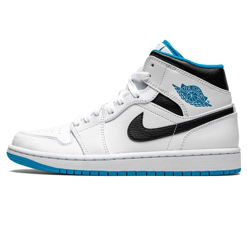 Jordan 1 mid white and blue hotsell