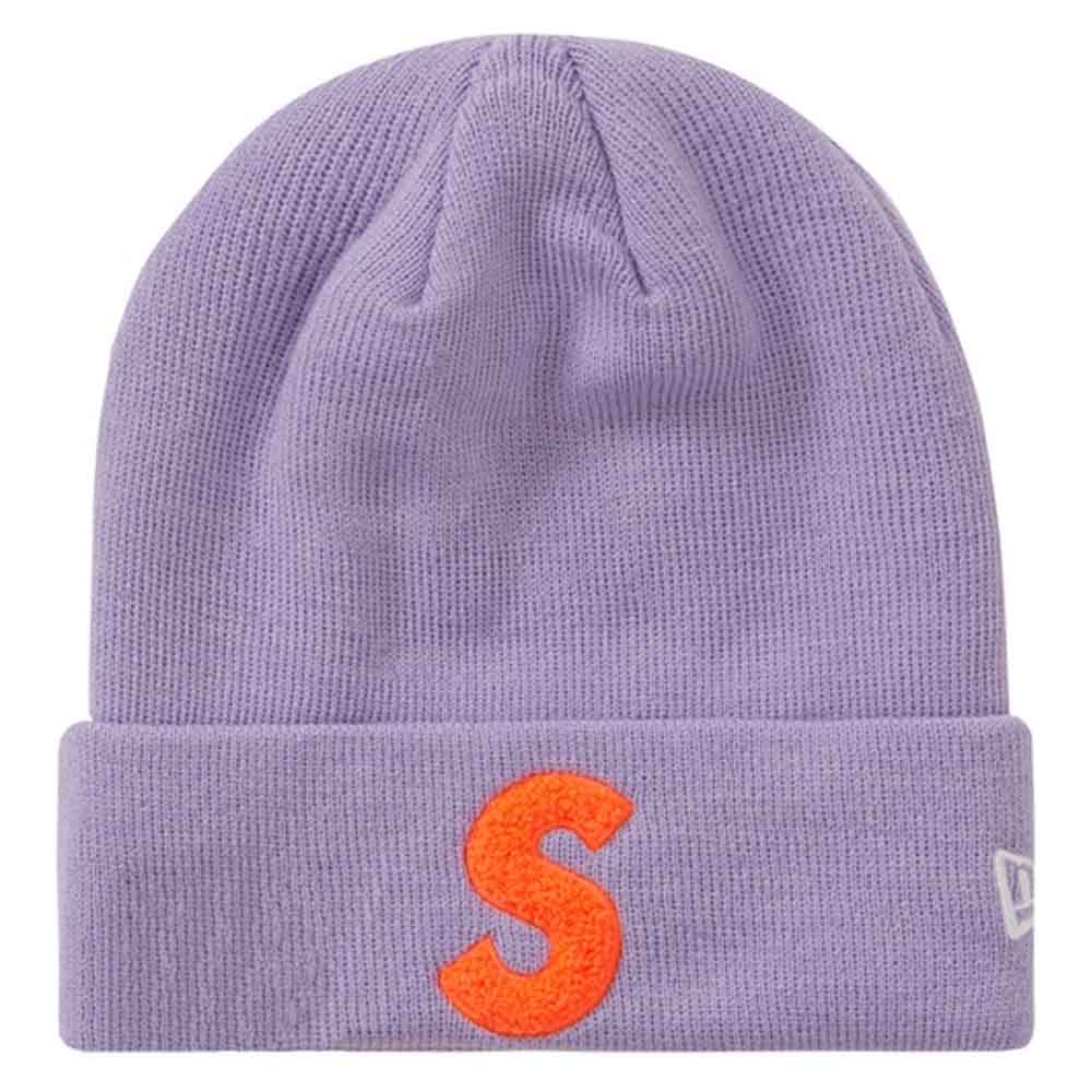 Supreme New Era S Logo Beanie (FW 19) Light Violet — Kick Game