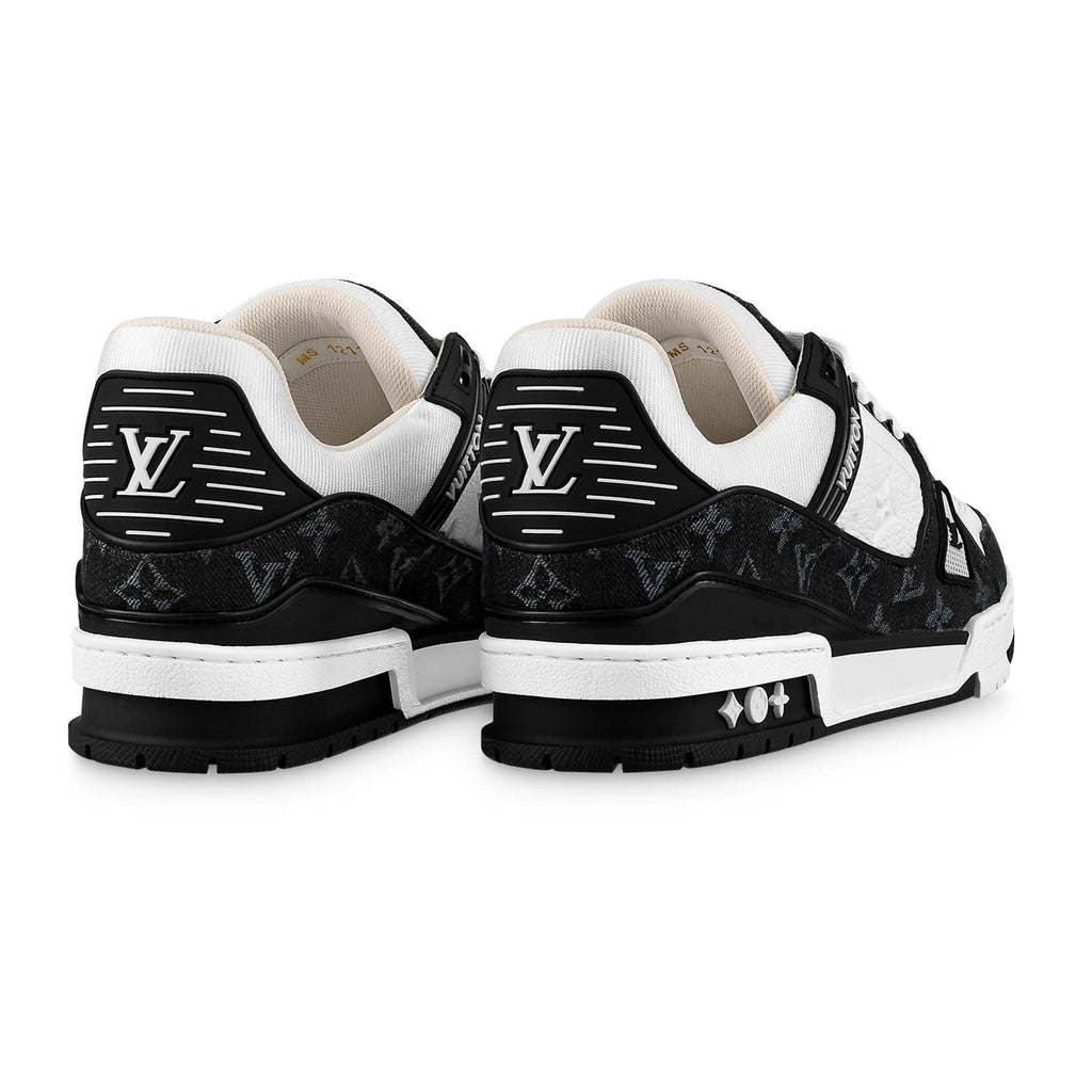 Louis Vuitton LV Trainer Sneaker BLACK. Size 01.5