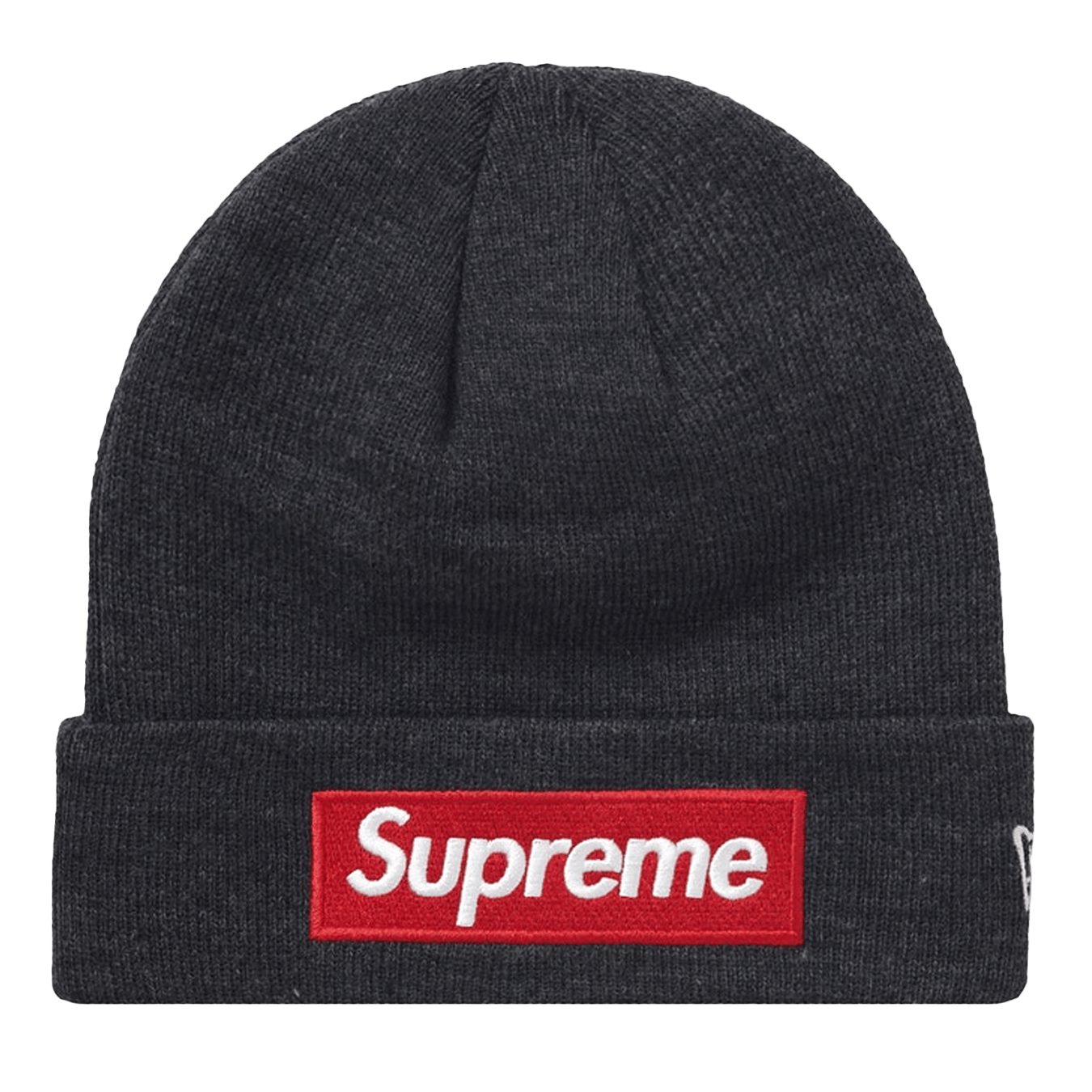 Supreme x New Era Box Logo Beanie 'Charcoal' — Kick Game