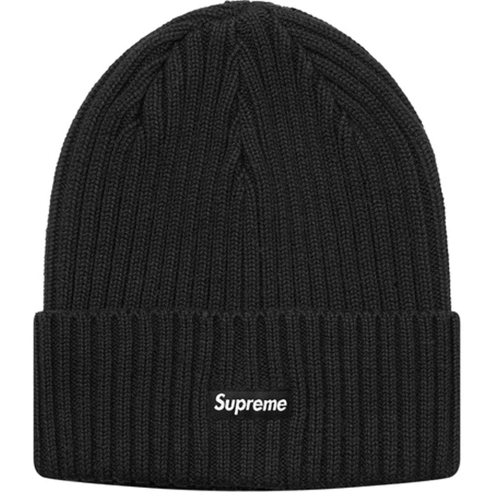 Supreme Overdyed Ribbed Beanie (SS18) Washed Black — Kick Game