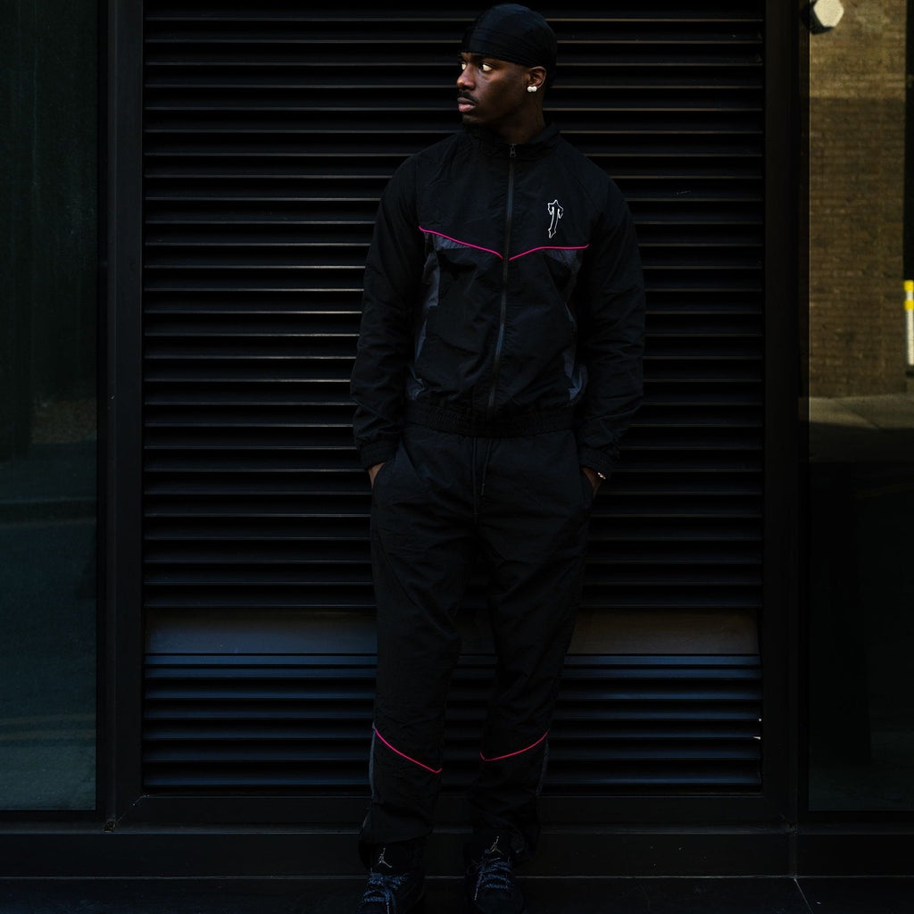 Trapstar Irongate Shell Tracksuit 'Black Pink' - Kick Game