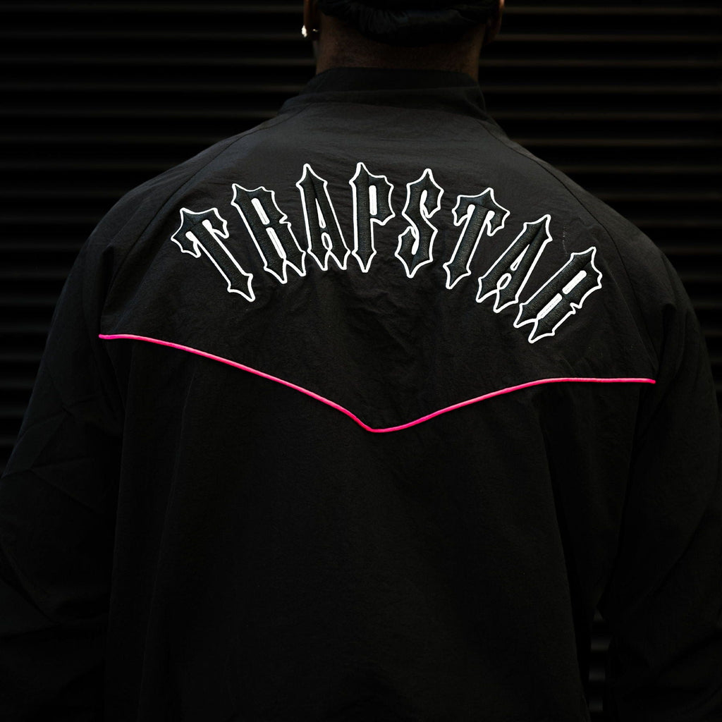 Trapstar Irongate Shell Tracksuit 'Black Pink' - Kick Game