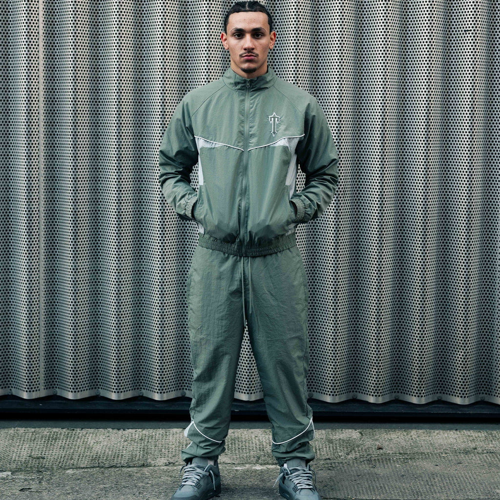 Trapstar Irongate Shell Tracksuit 'Khaki' - Kick Game