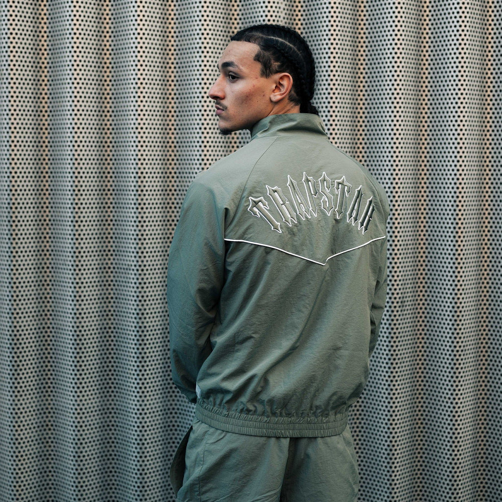 Trapstar Irongate Shell Tracksuit 'Khaki' - Kick Game