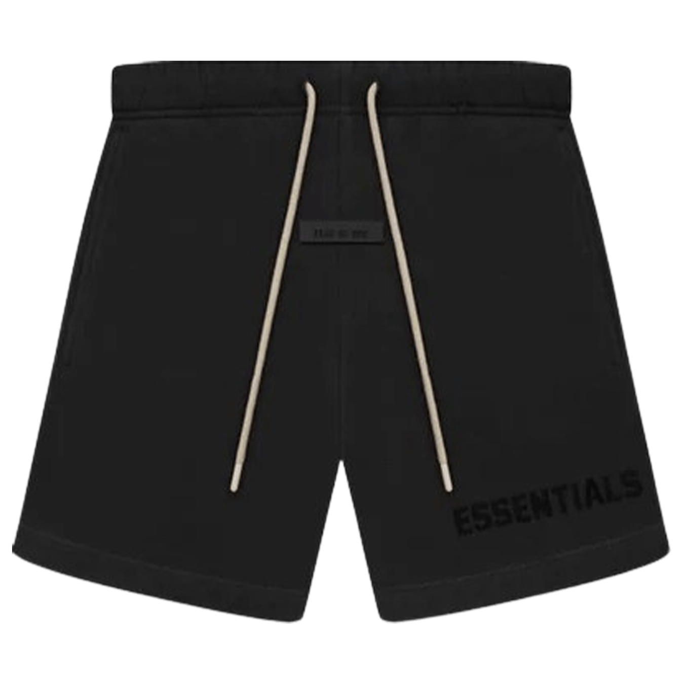 FEAR OF GOD ESSENTIALS Cream Drawstring Sweatshort 'Jet Black' — Kick Game