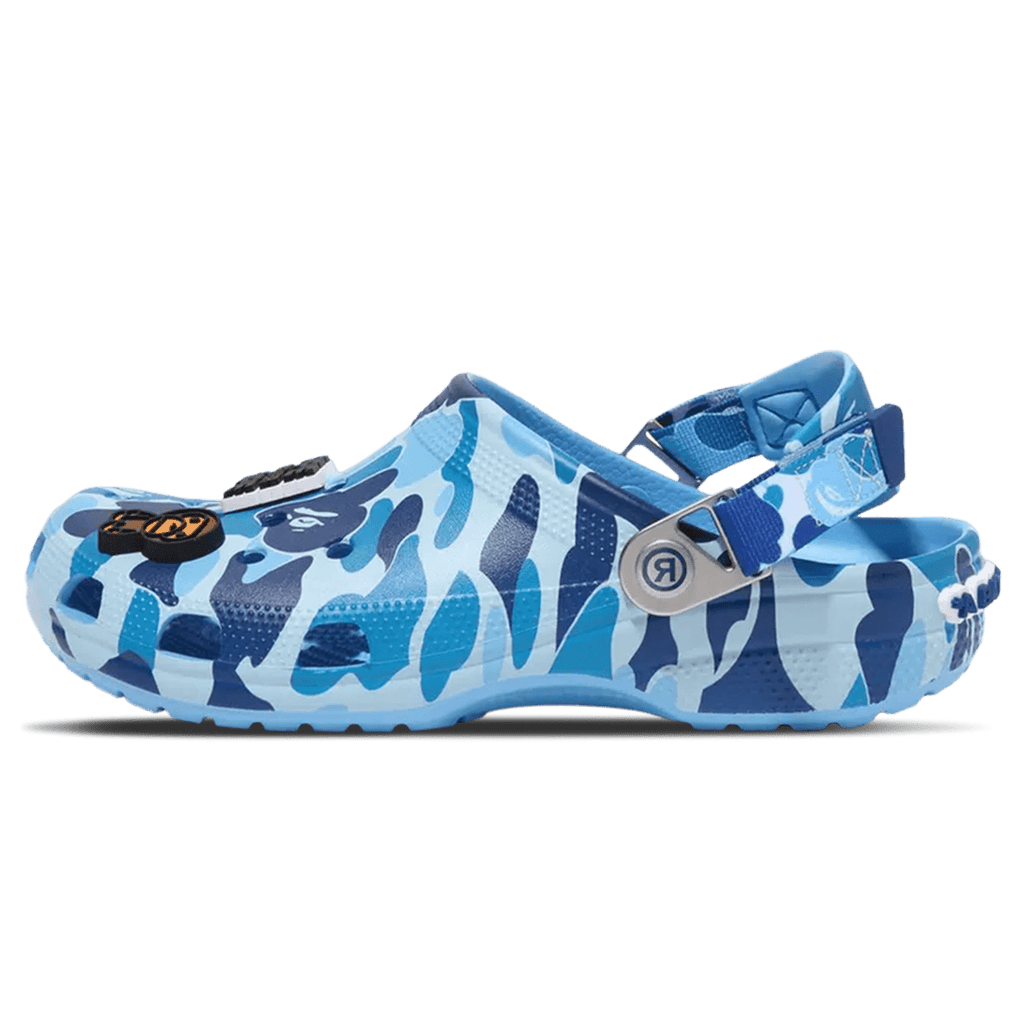 Bape x Classic Clog 'ABC Camo - Blue' - Kick Game