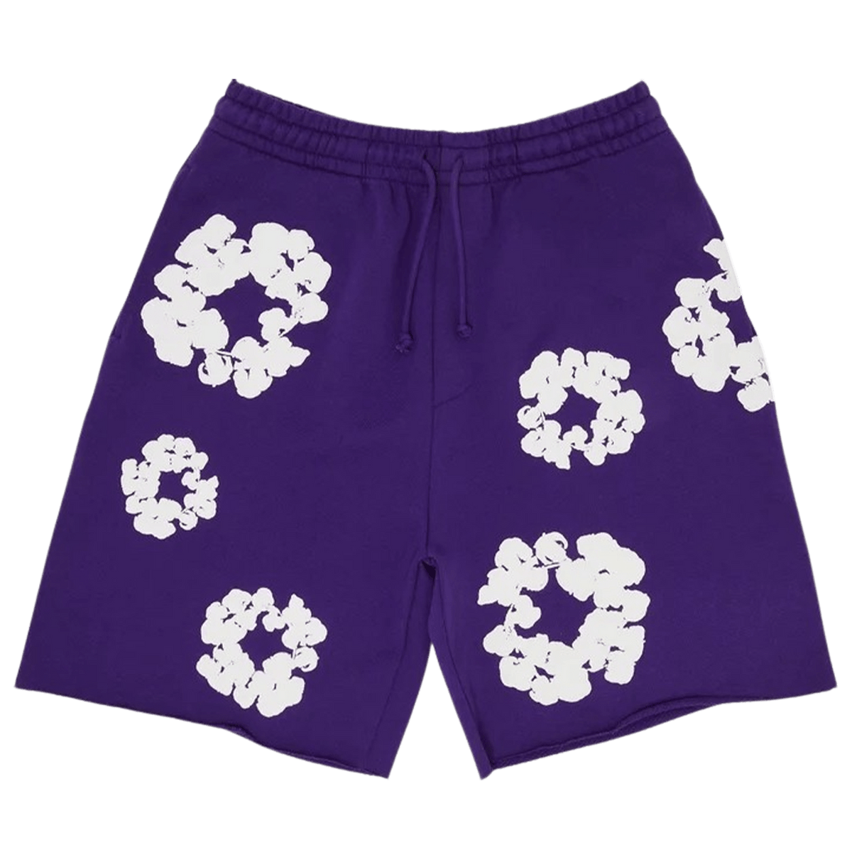 Denim Tears The Cotton Wreath Shorts 'Purple' - Kick Game