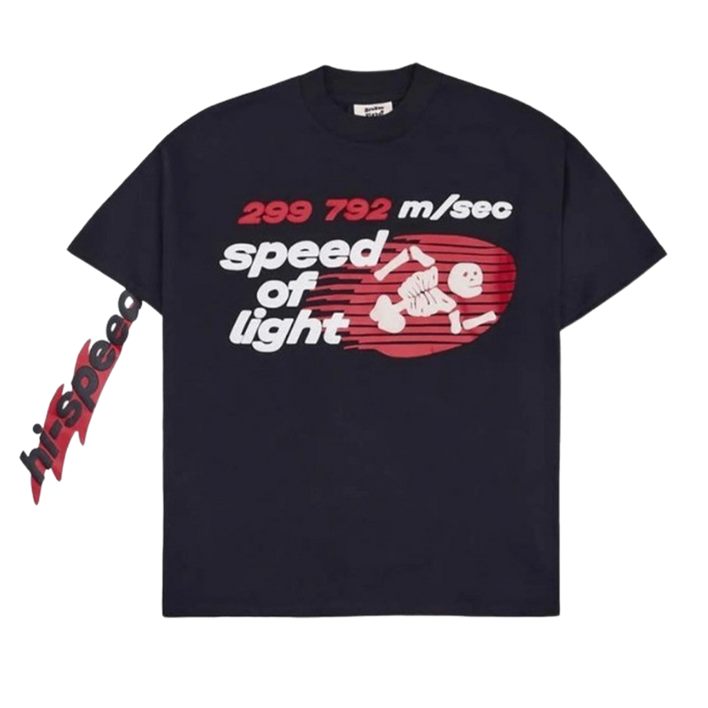Broken Planet Market Long Sleeve T-Shirt 'Speed Of Light' - Midnight Black