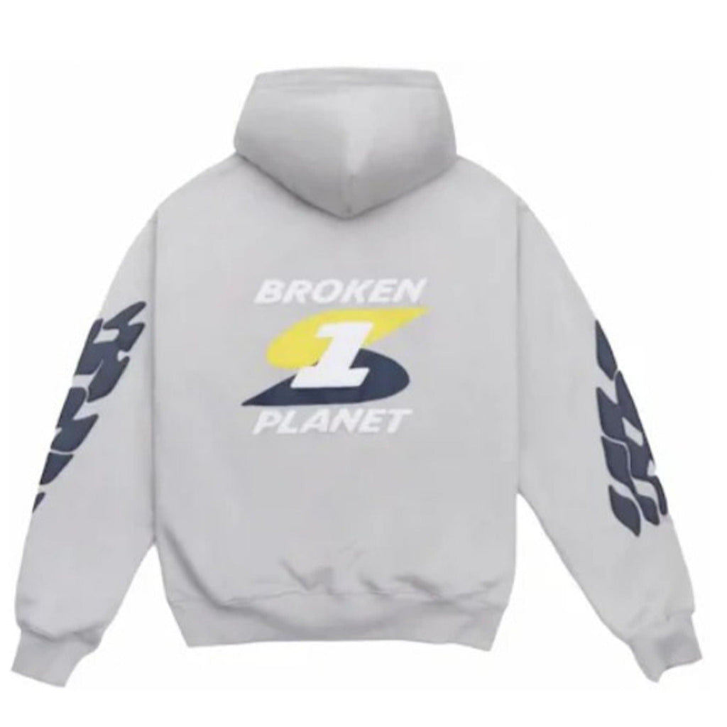 Broken Planet Market Hoodie 'Beyond The Limits' - Stone Grey - Kick Game