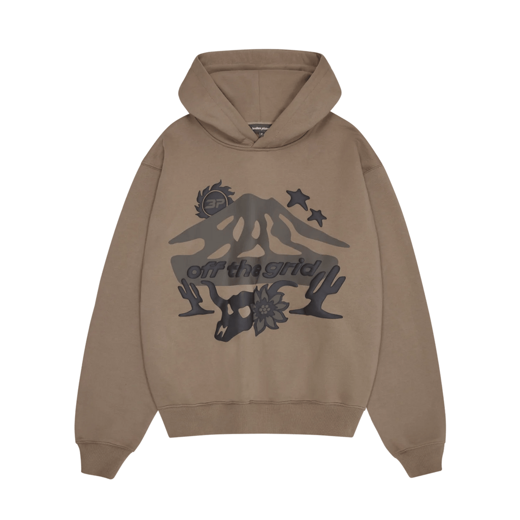 Broken Planet Market Hoodie 'Off The Grid' - Cinder Brown - Kick Game