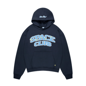 Broken Planet Hoodie 'Space Club' - Outer Space Blue