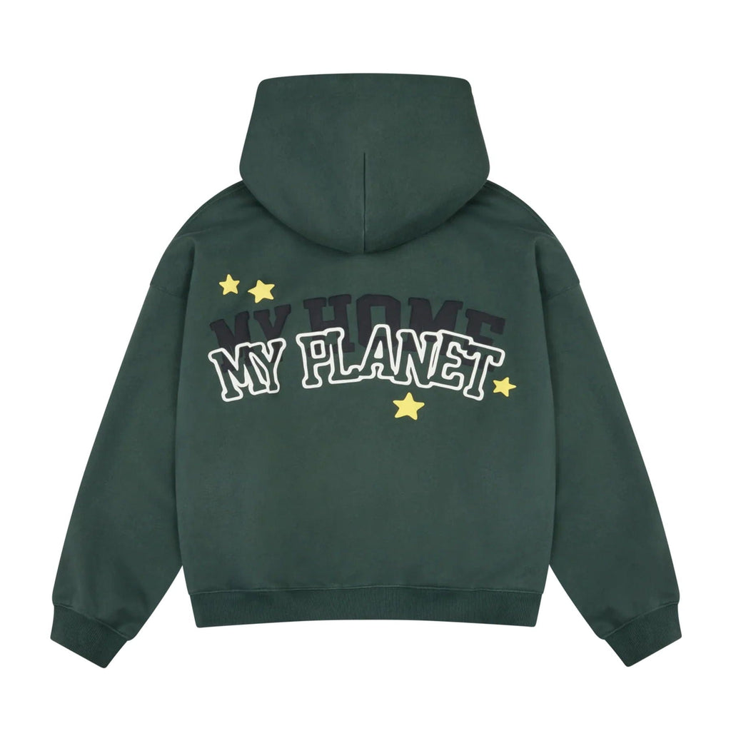 Broken Planet My Planet Zip Up Hoodie 'Emerald Green' - Kick Game