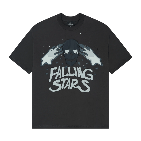 Broken Planet Market T-Shirt 'Falling Stars' - Soot Black - Kick Game