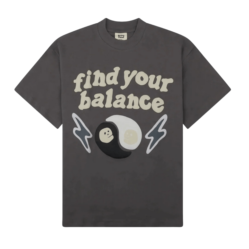 Broken Planet T-Shirt 'Find Your Balance' - Ash Grey - Kick Game