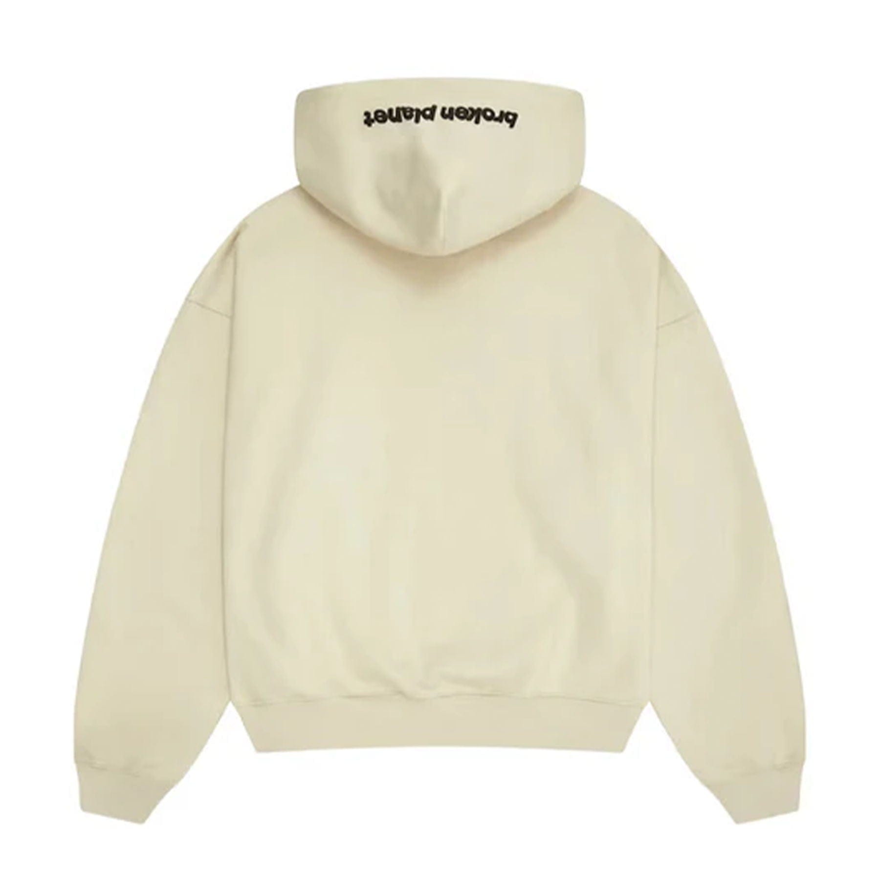 Broken Planet Zip Up Hoodie Bone White