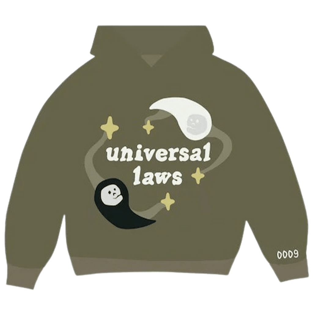 Broken Planet Market Hoodie 'Universal Laws' - Olive - Kick Game