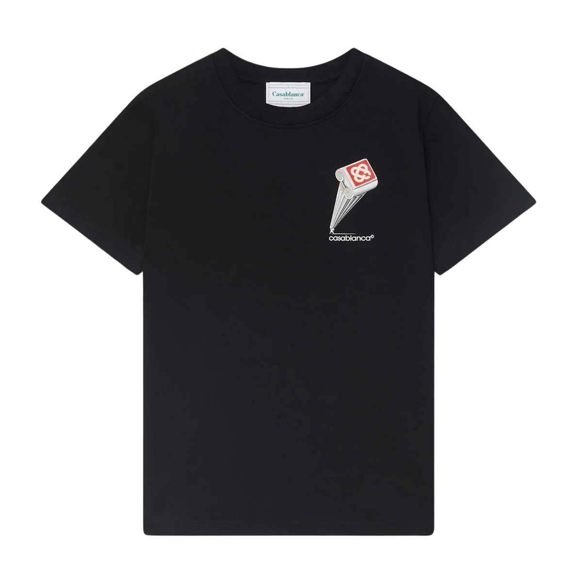 Casablanca Leaning Column T-Shirt 'Black' - Kick Game