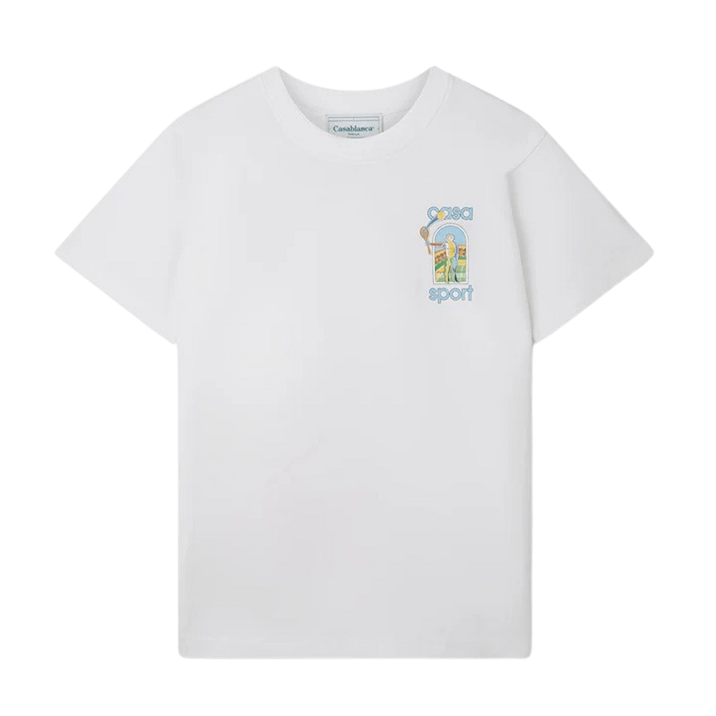 Casablanca La Jeu Colore Casa Sport T-Shirt 'White' - Kick Game