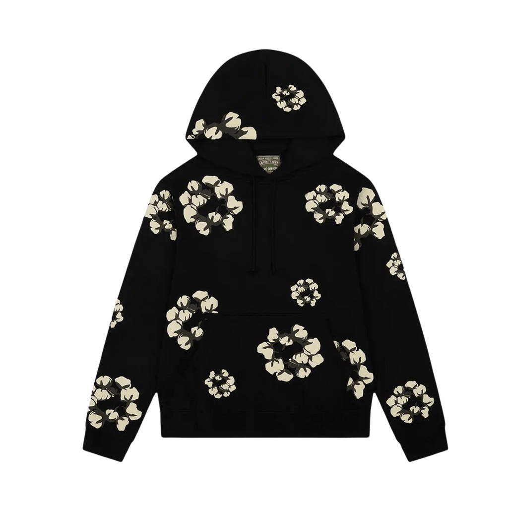 Denim Tears x Cactus Plant Flea Market Cactus Tears Wreath Hoodie 'Black' - Kick Game