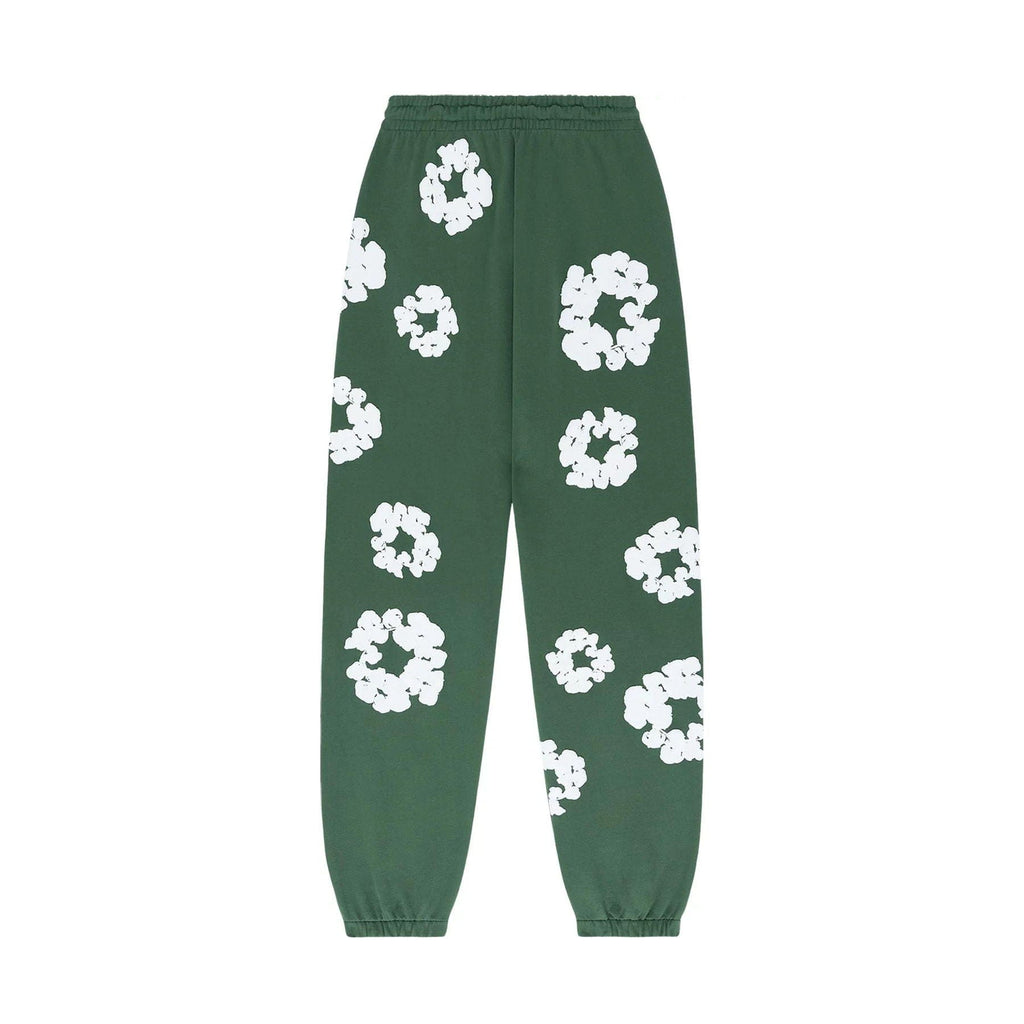 Denim Tears The Cotton Wreath Sweatpants 'Green' - Kick Game