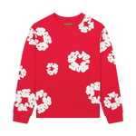 Denim Tears The Cotton Wreath Long Sleeve Tee 'Red'