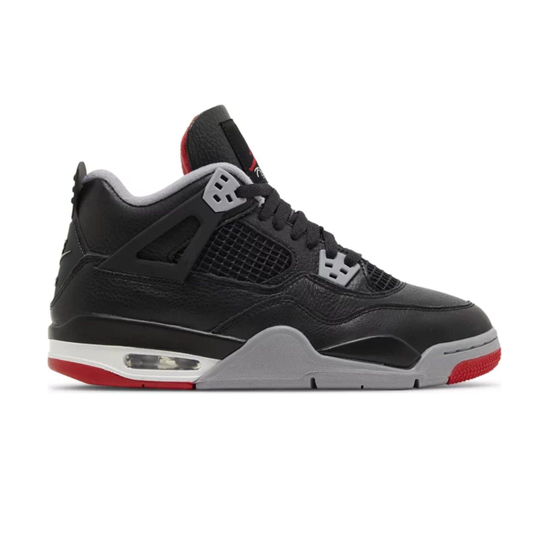 Air jordan 4 bred shops grade school