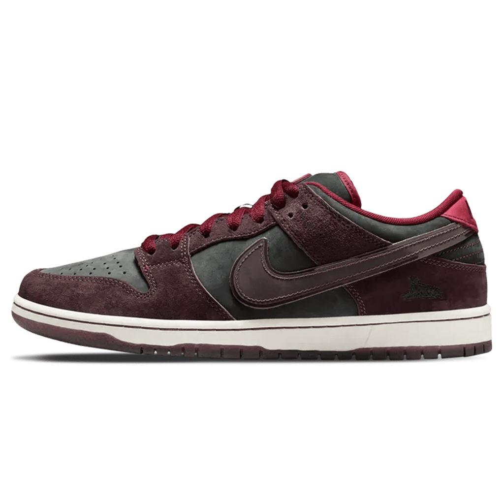 RIOT Skateshop x Nike Dunk SB Low 'Mahogany Dark Beetroot' - Kick Game