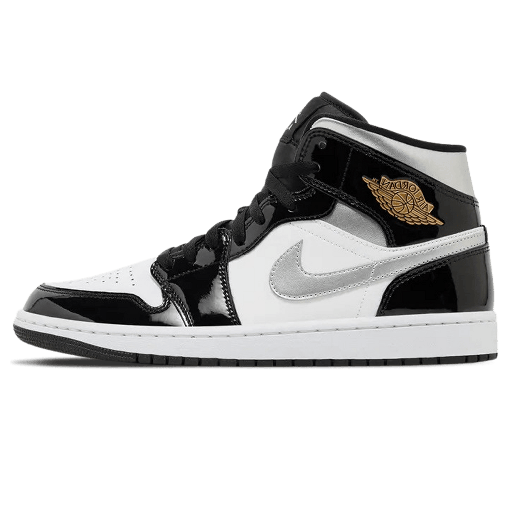 Jordan 1 mid white silver online