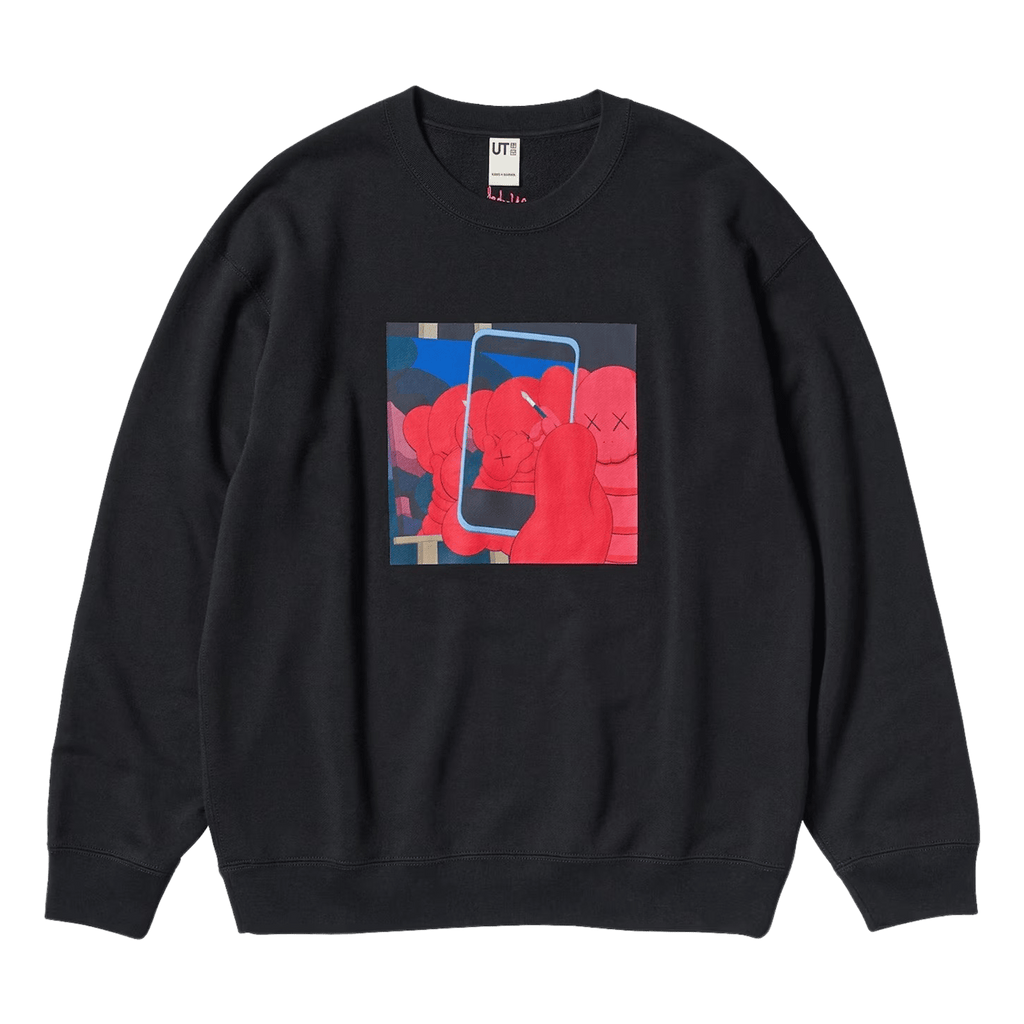 KAWS x Warhol x UNIQLO UT Graphic Sweatshirt 'Black' - Kick Game