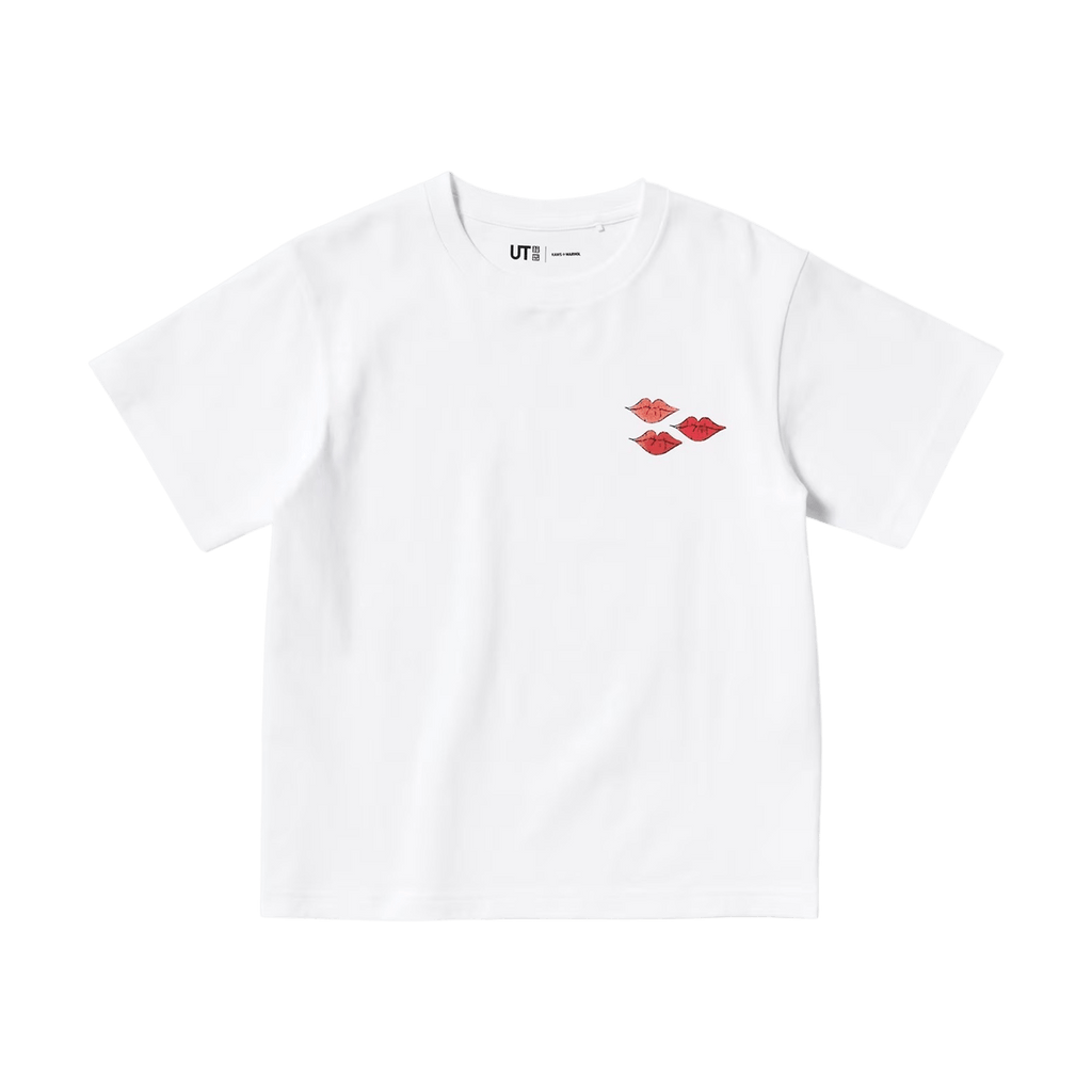 KAWS x Warhol x UNIQLO UT Graphic T-Shirt Kids 'White Red' - Kick Game