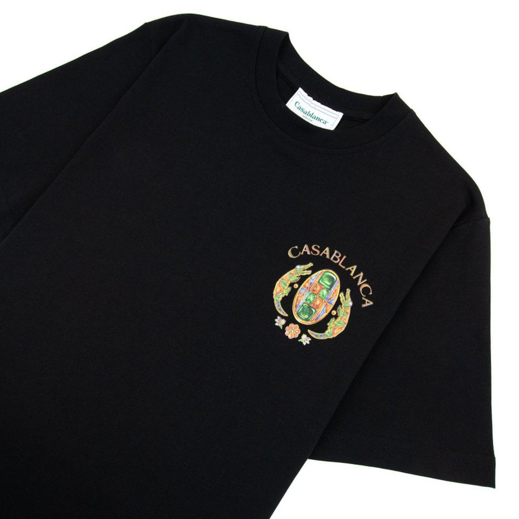 Casablanca Joyaux D Afrique Tennis Club Printed T Shirt 'Black'