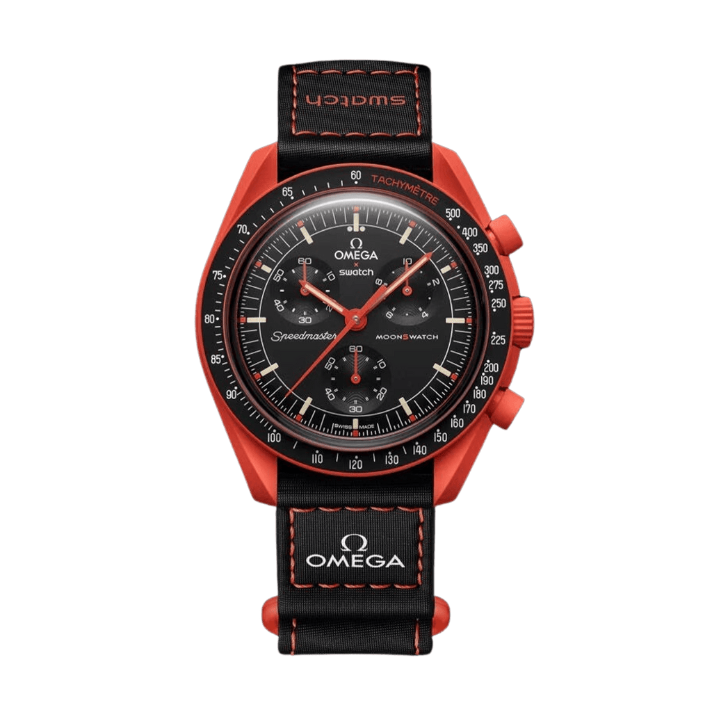 Swatch x Omega Bioceramic Moonswatch Mission On Earth - Lava - Kick Game
