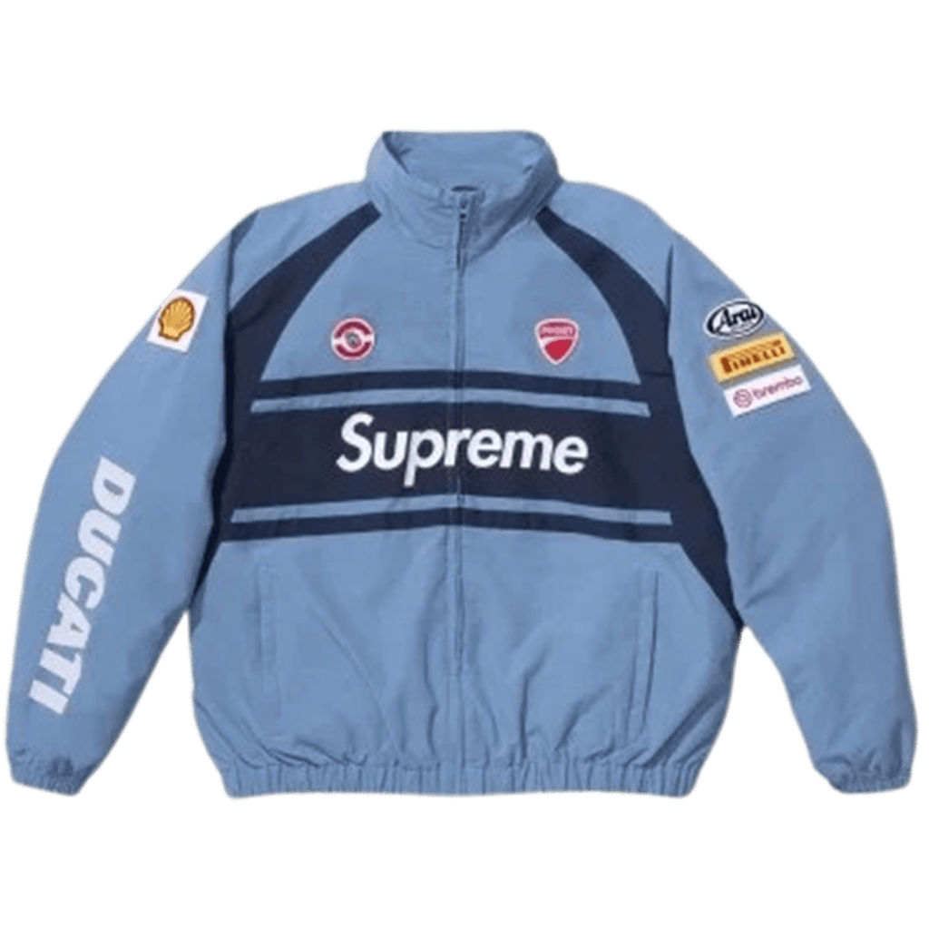 Supreme x Ducati Track Jacket 'Blue' - Kick Game