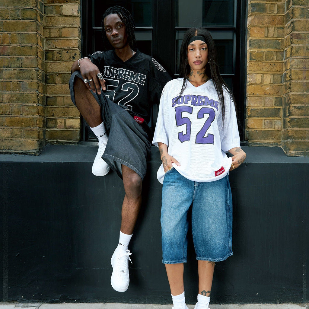 Supreme Spiderweb Football Jersey 'White' - Kick Game