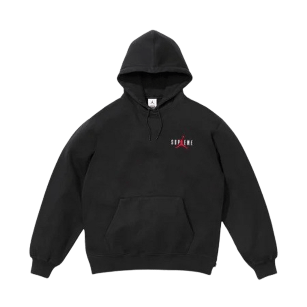 Black and grey supreme hoodie hotsell