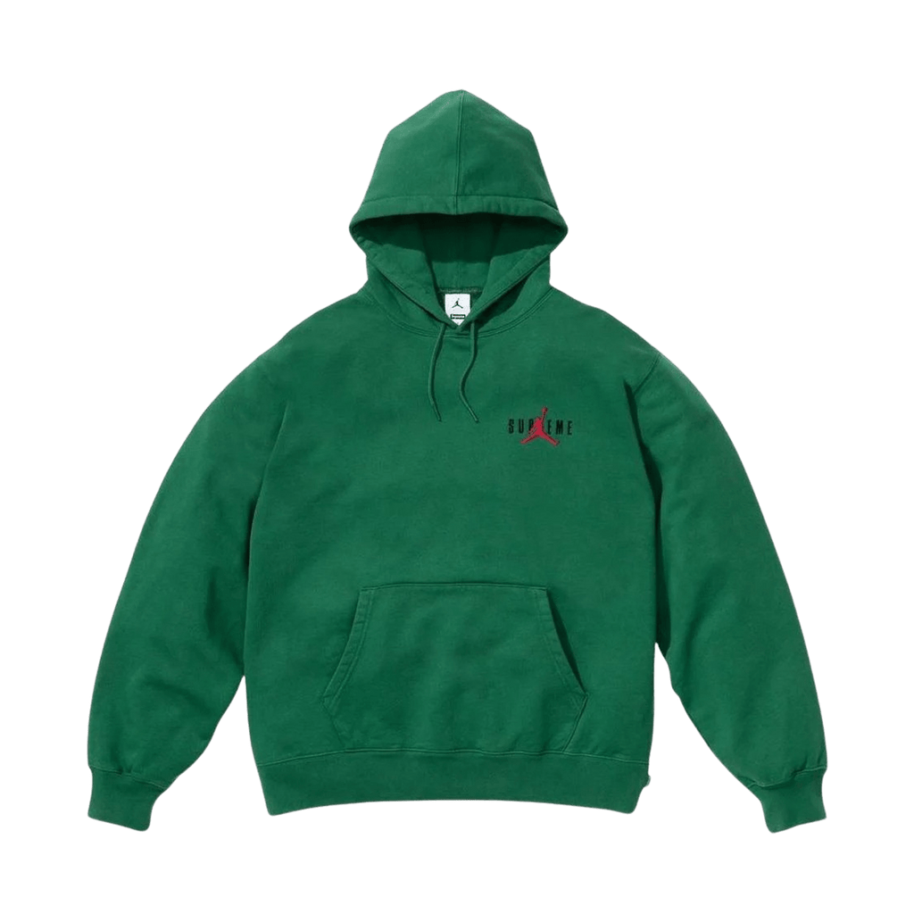 Supreme x Jordan Hoodie 'Green' - Kick Game