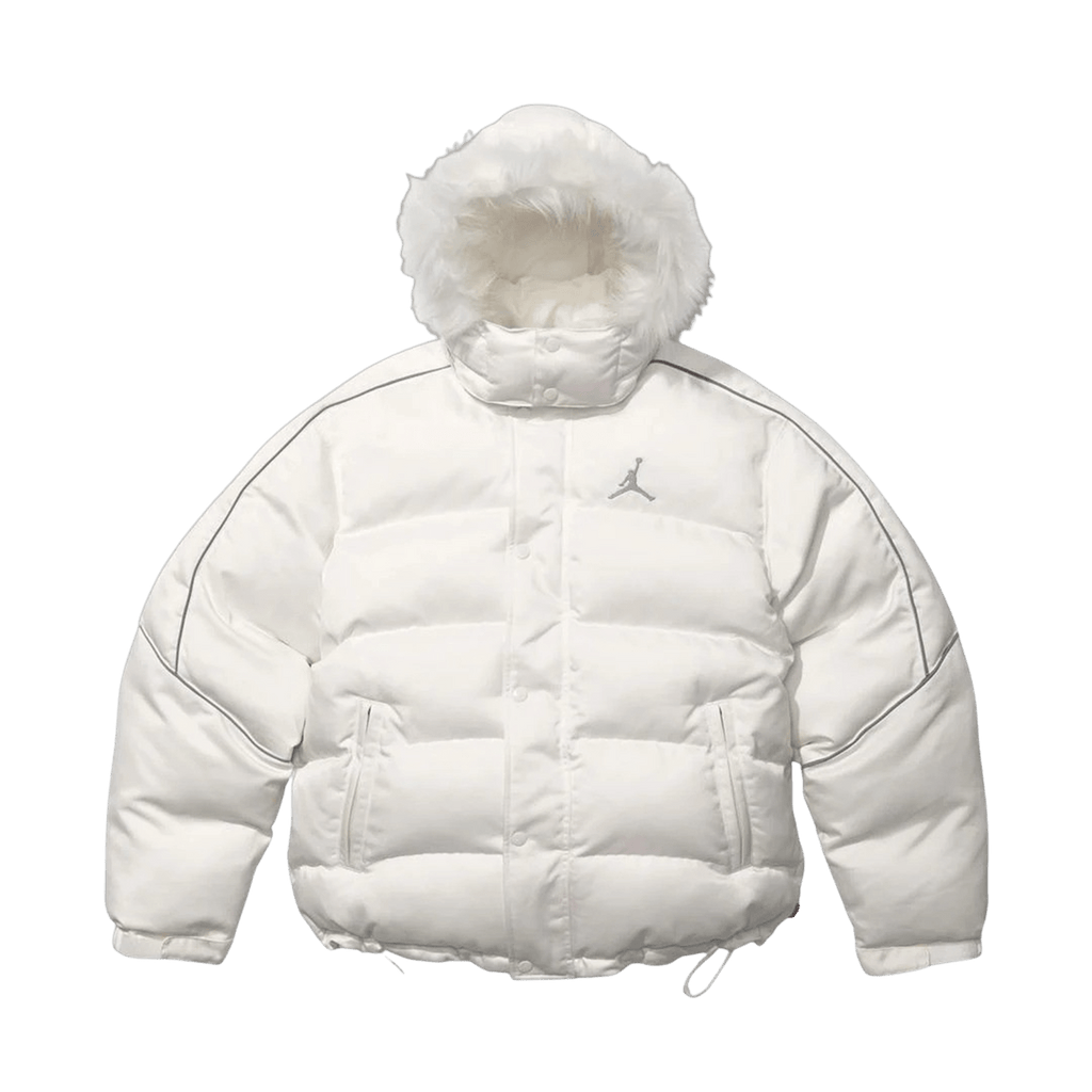 Supreme x Jordan Puffer Jacket 'White' - Kick Game