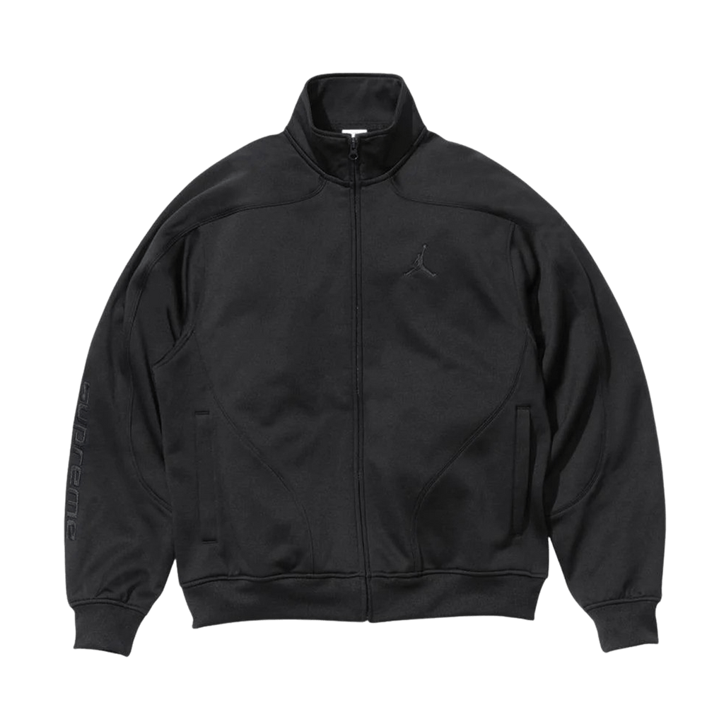 Supreme x Jordan Track Jacket Black Kick Game