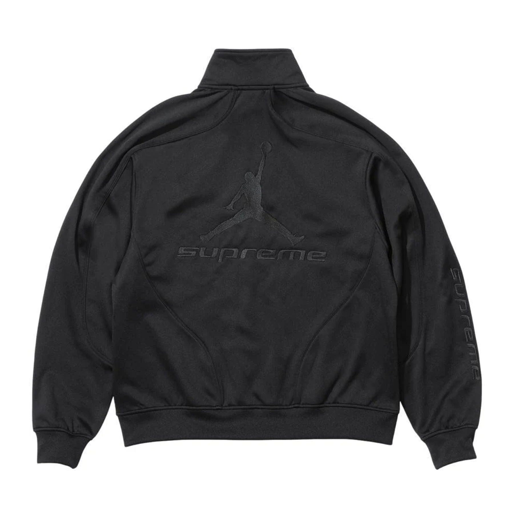 Supreme x Jordan Track Jacket Black Kick Game