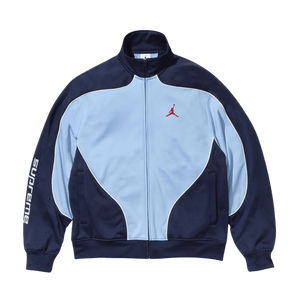 Supreme x Jordan Track Jacket 'Light Blue/Navy'