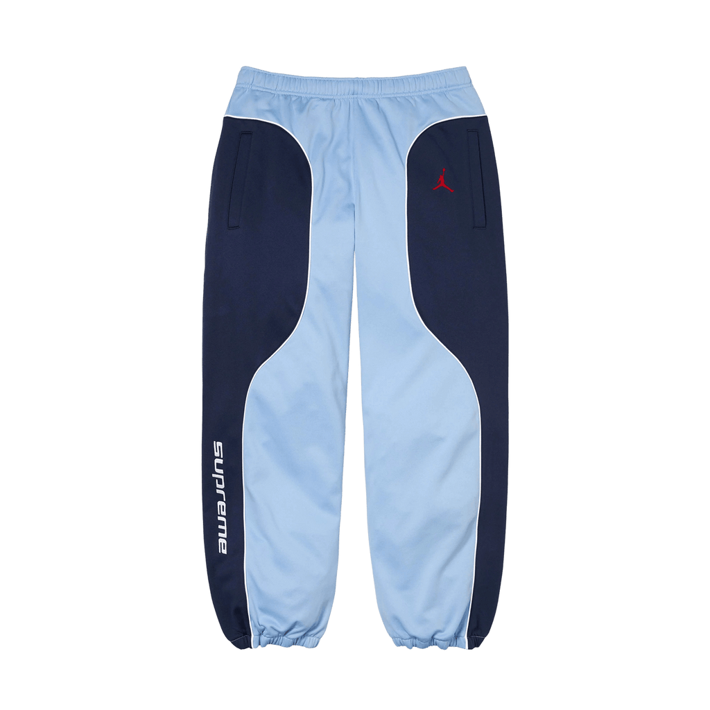 Supreme x Jordan Track Pants 'Light Blue/Navy' - Kick Game